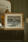 "Winter Harbor in Twilight"