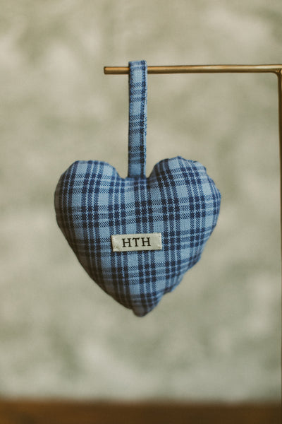 Katherine Plaid Midnight Heart Ornament | Heather Taylor Home
