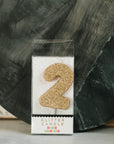 Gold Glitter Number Birthday Candles