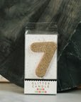 Gold Glitter Number Birthday Candles