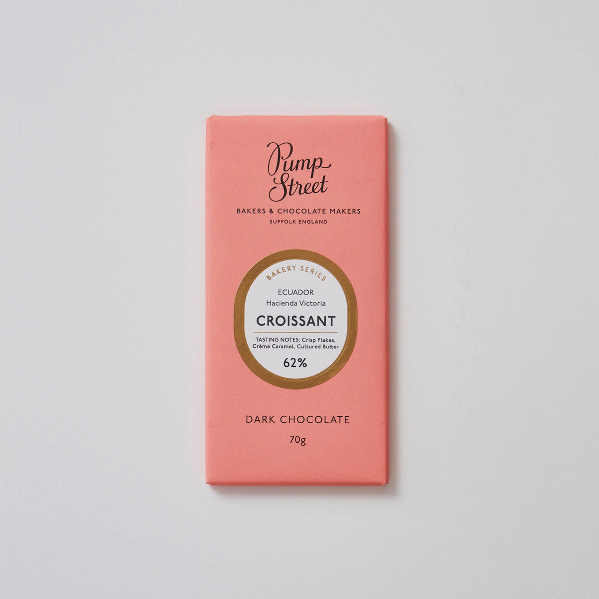 Pump Street Croissant 62% chocolate bar, 70g
