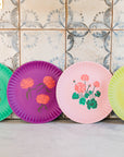 Les Fleurs Melamine Plate Set