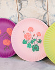 Les Fleurs Melamine Plate Set