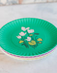 Les Fleurs Melamine Plate Set