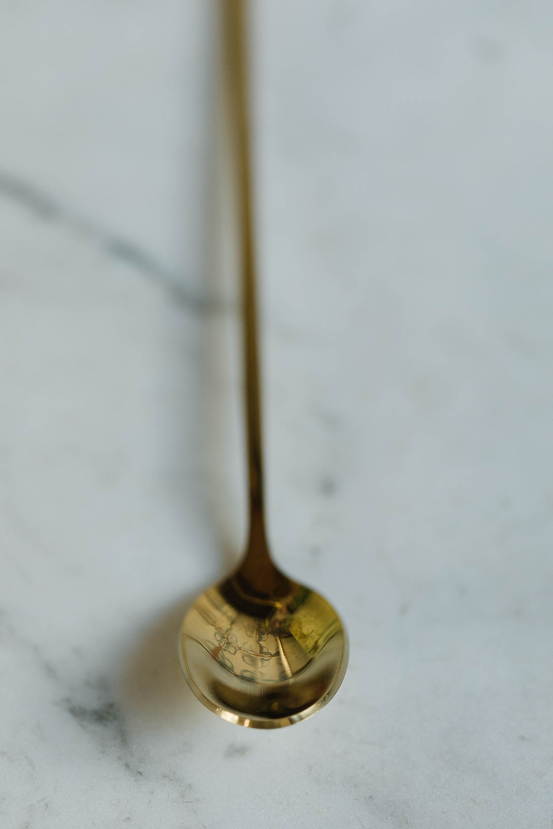 Long Gold Spoon