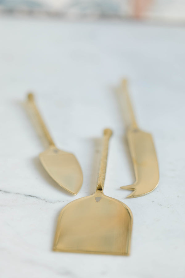3 Piece Long Handle Charcuterie Set