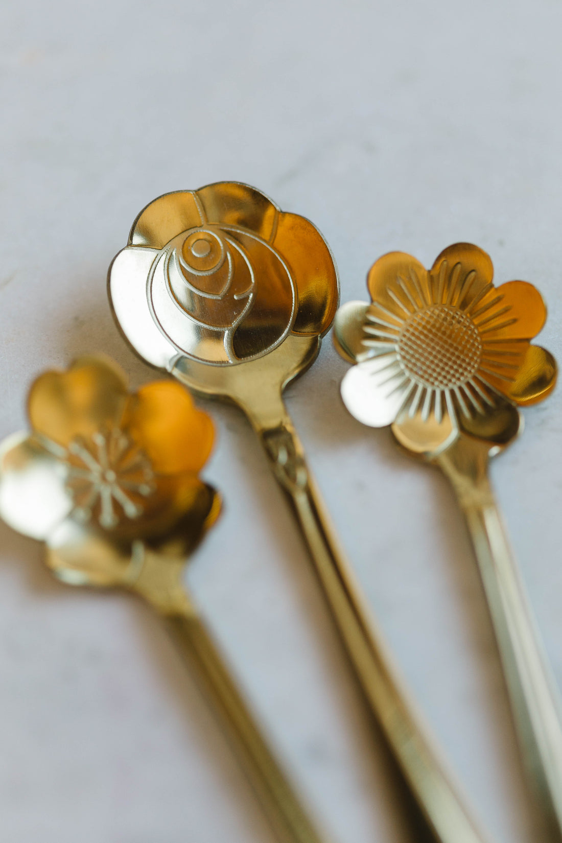 Short Flower Spoons