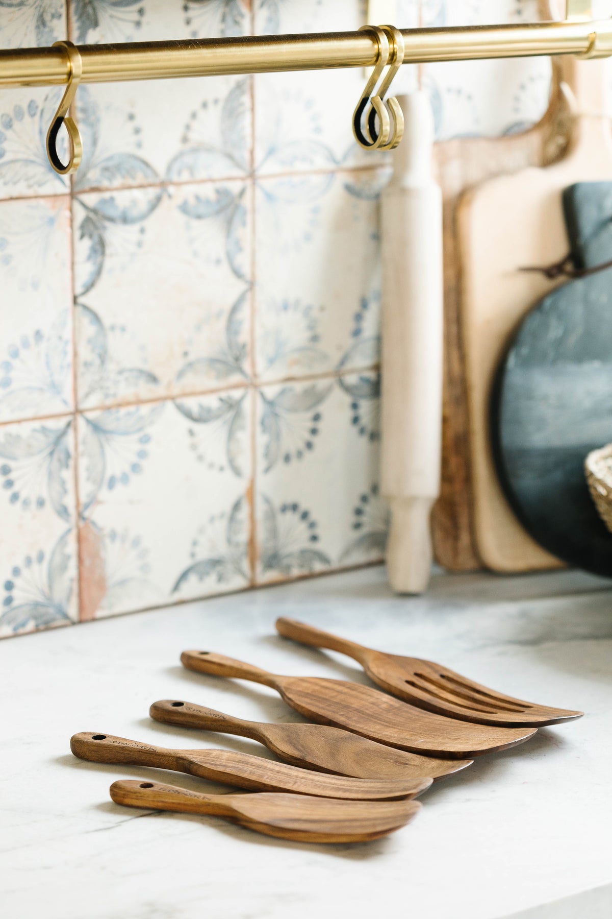 5 Piece Wood Spurtle Set