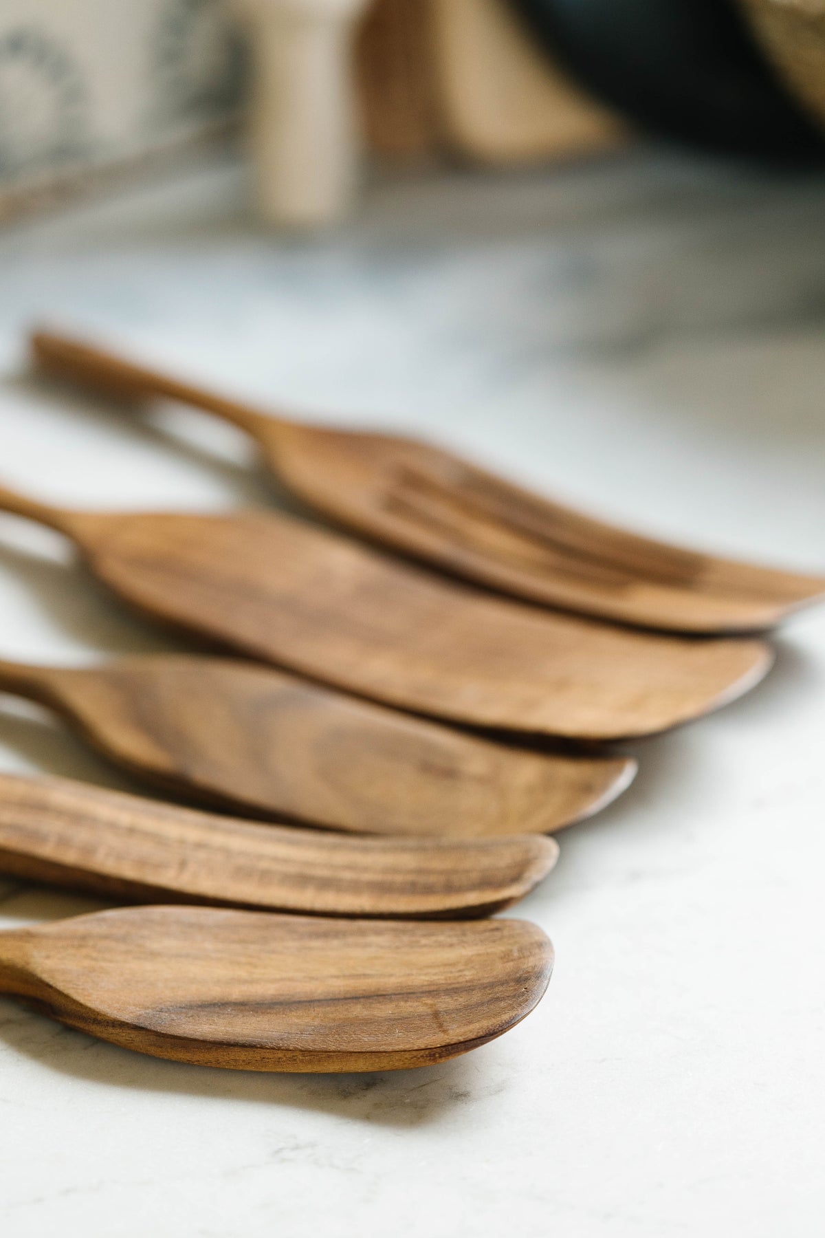 5 Piece Wood Spurtle Set
