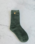 Pear Embroidered Socks