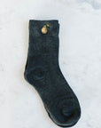 Pear Embroidered Socks