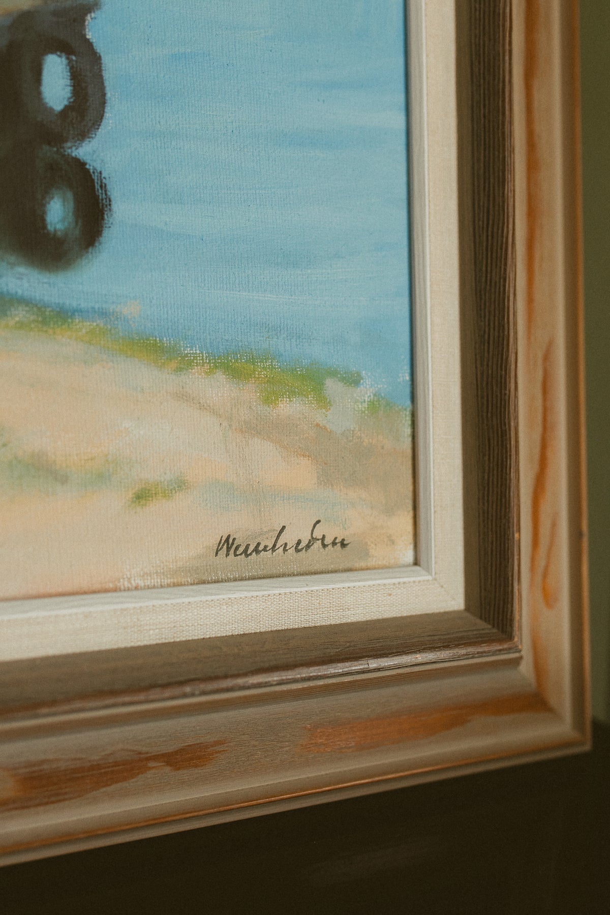 "Båtar vid bryggan" (Boats at the Wooden Dock)