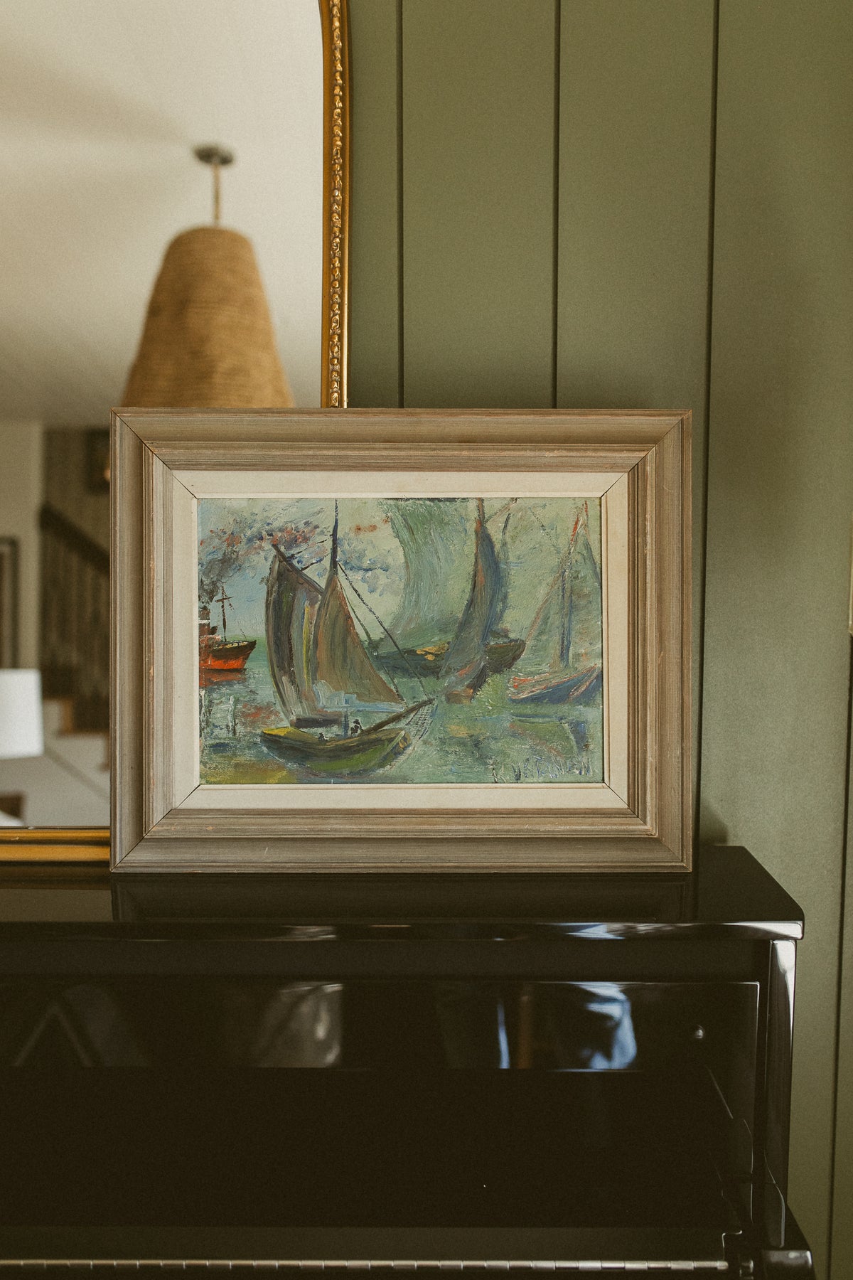 "Sailboats in Morning Mist"
