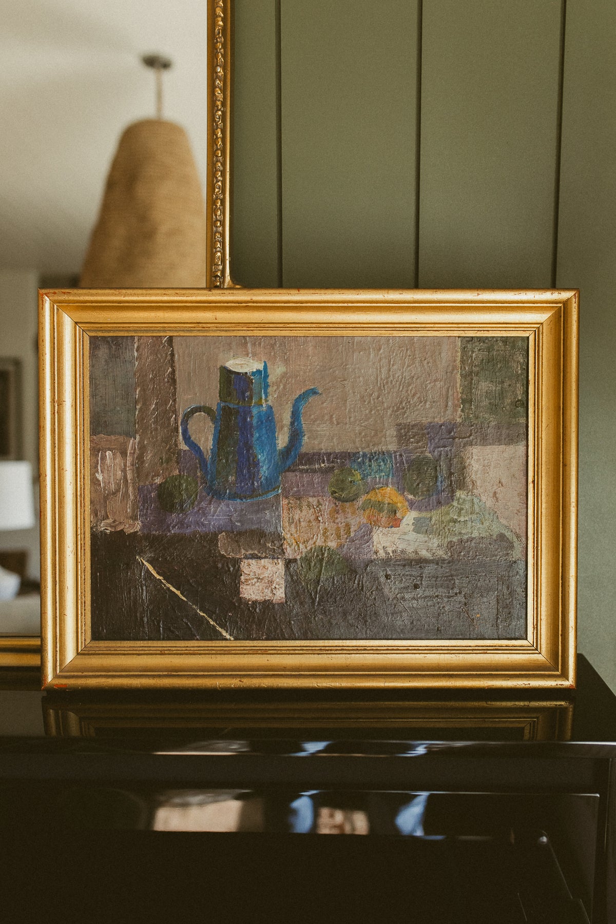 Modernist Still Life with Blue Pitcher