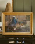 Modernist Still Life with Blue Pitcher