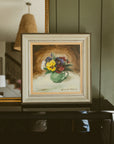 "Pansies in a Green Pitcher"