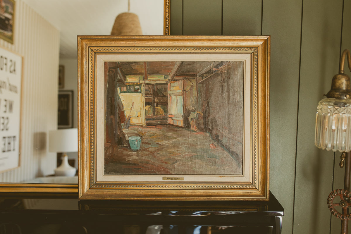 "Rustic Barn Interior"