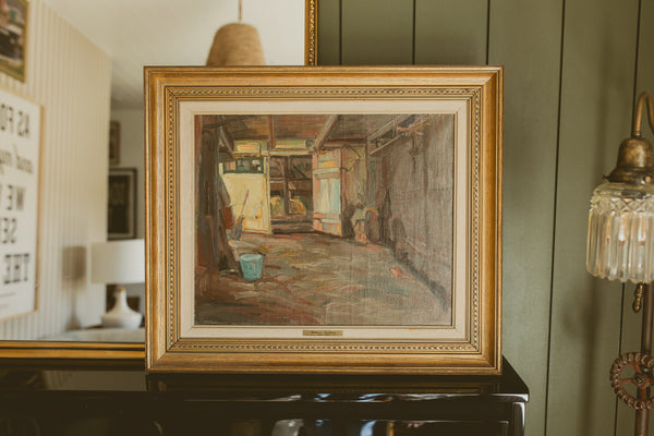 "Rustic Barn Interior"