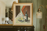 "Still Life with Wine Bottle and Newspaper"