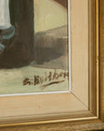 "Still Life with Wine Bottle and Newspaper"