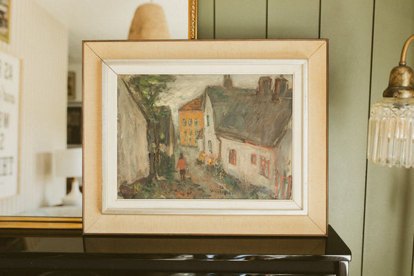 "Street Scene from Ystad ("Kaffegränd")" by Waldemar