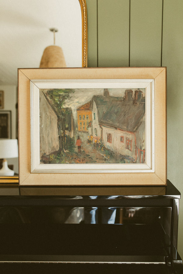 "Street Scene from Ystad ("Kaffegränd")" by Waldemar