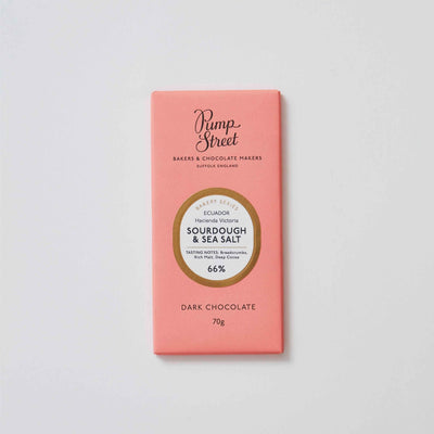 Pump Street Sourdough & Sea Salt 66% chocolate bar, 70g