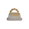 Stoneware Butter Dish with Scalloped Handle (Each One Will Vary)