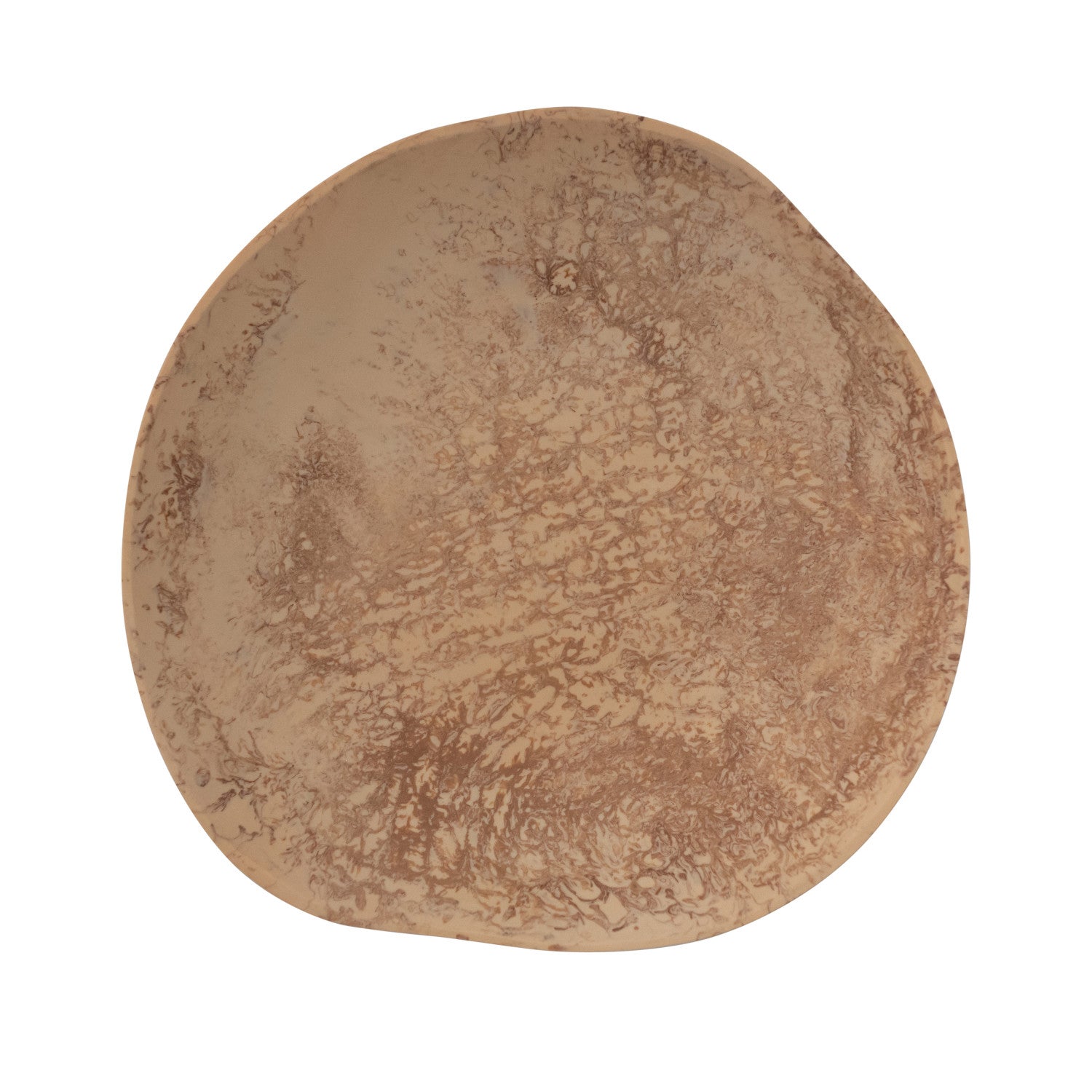 Marbled Resin Bowl, Brown (Each One Will Vary)