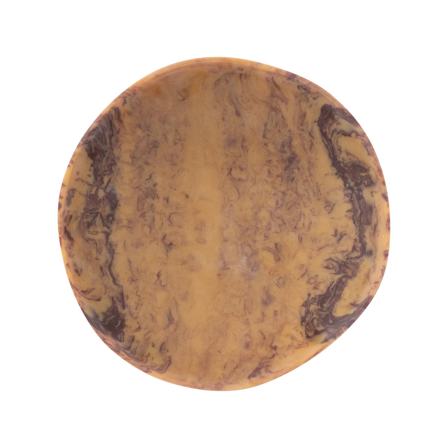 Marbled Resin Bowl, Brown (Each One Will Vary)