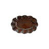 Stoneware Scalloped Plate, Brown (Each Will Vary)