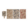 (3) Cotton Chambray Tea Towels & Mango Wood Board, Set of 4