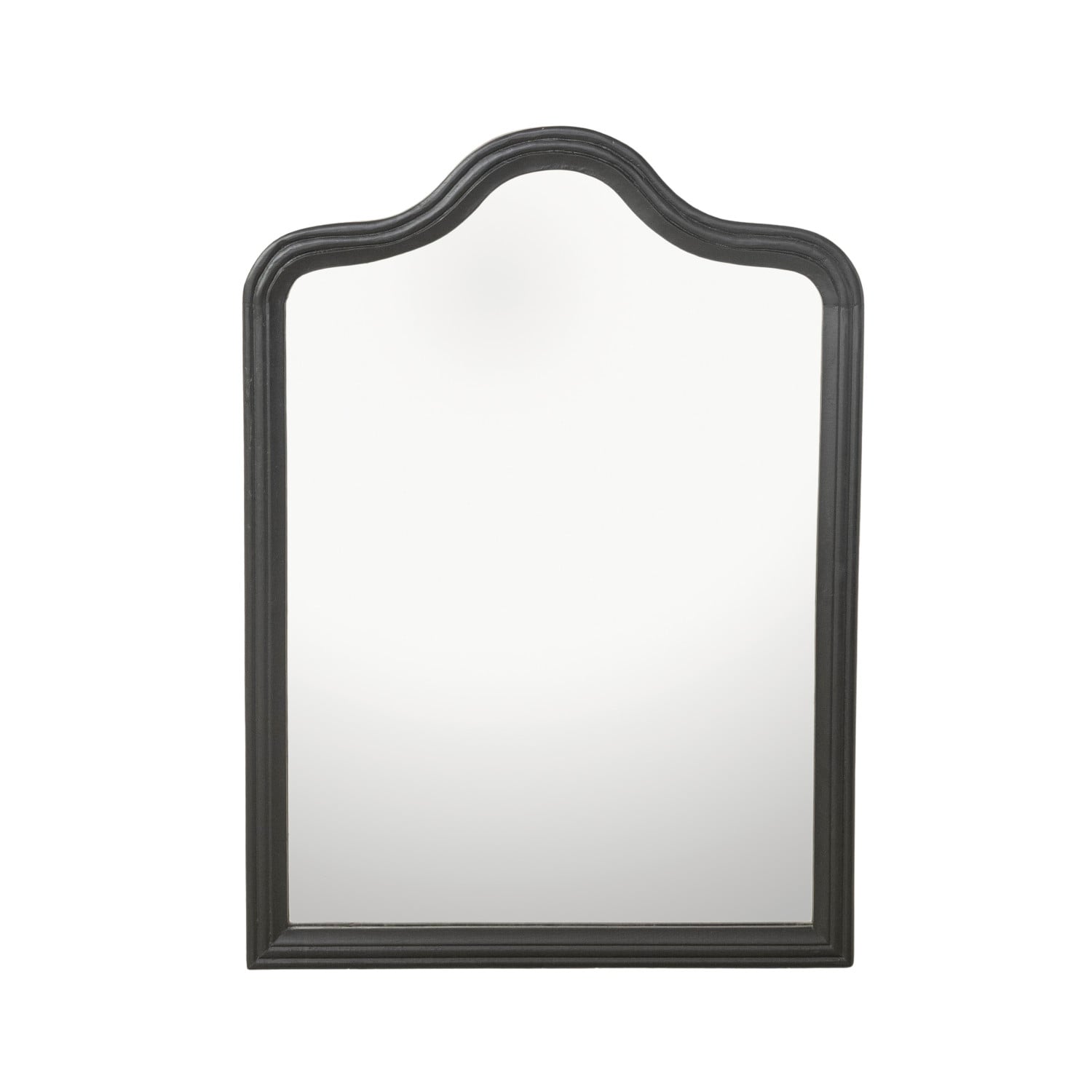 Hand-Carved Mango Wood Framed Arched Wall Mirror