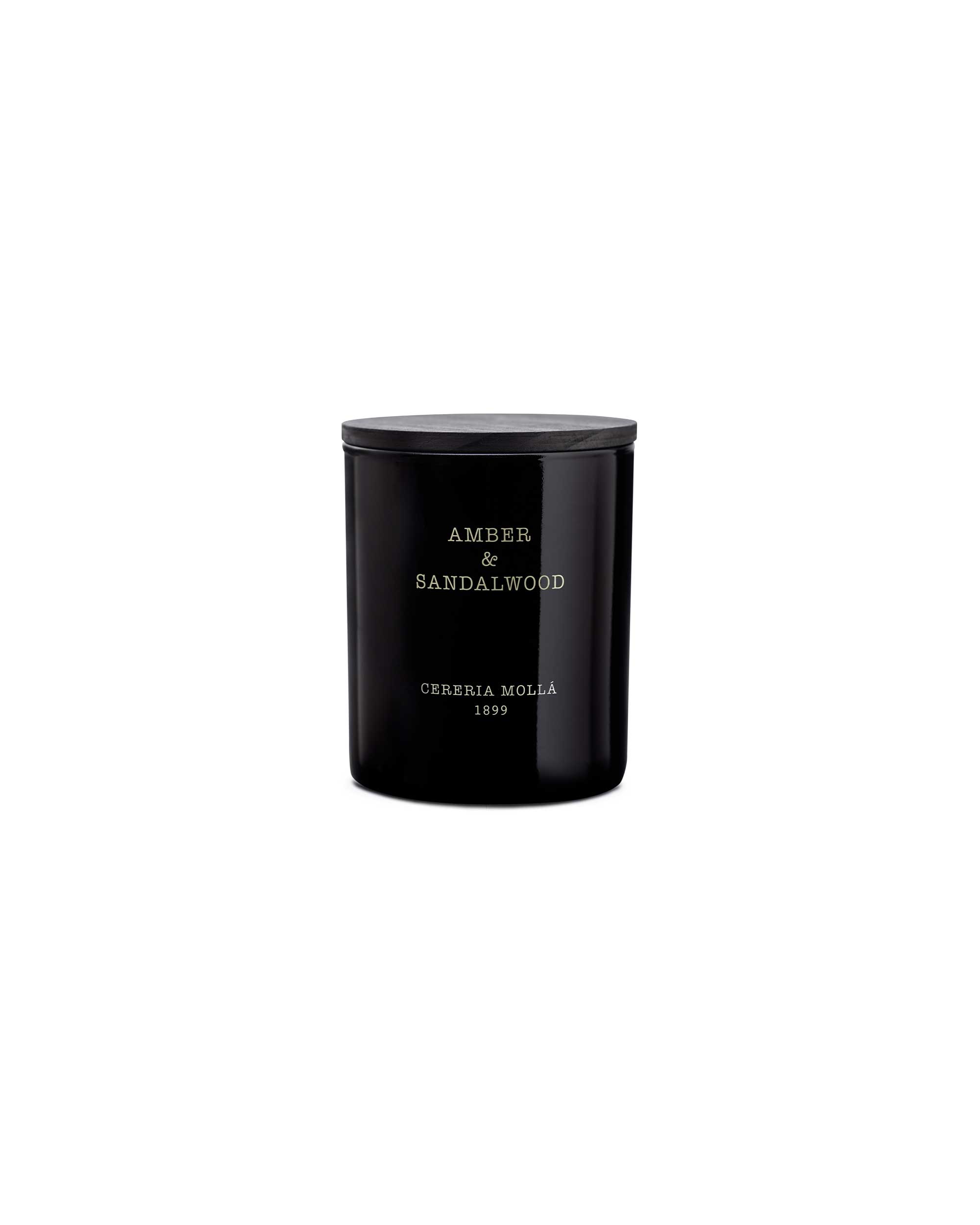 230g scented candle in black glass