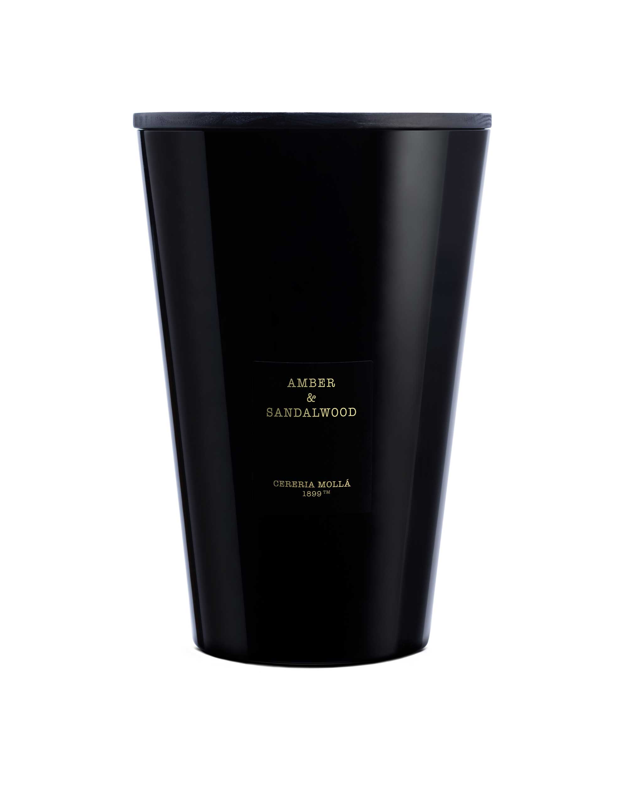 7kg seven-wick candle in black glass