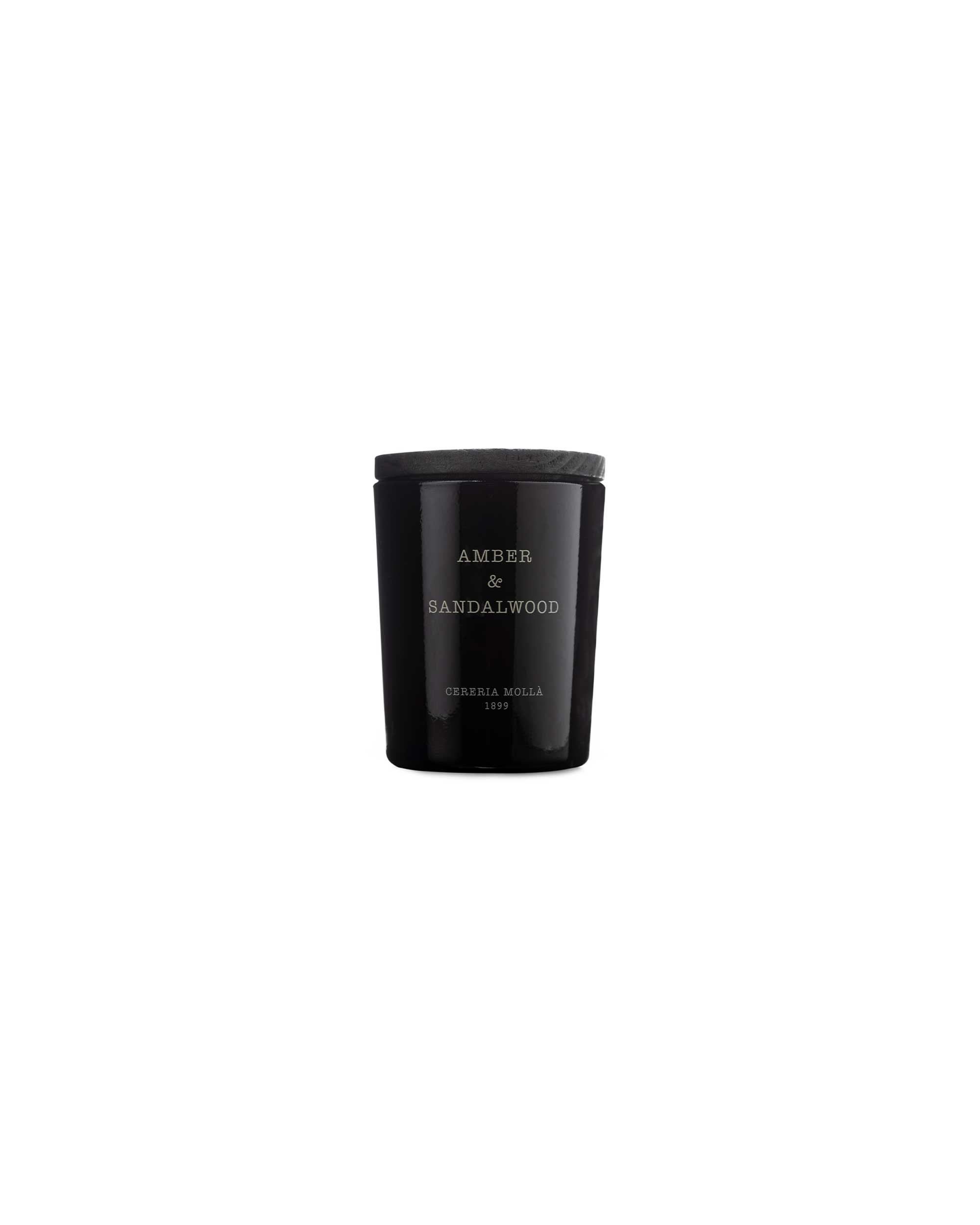 70g mini scented candle in black glass