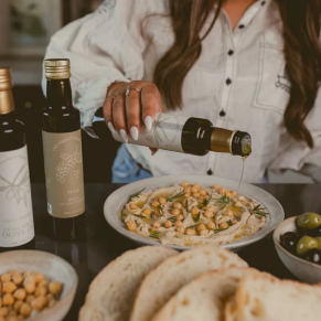 Dinner party spread